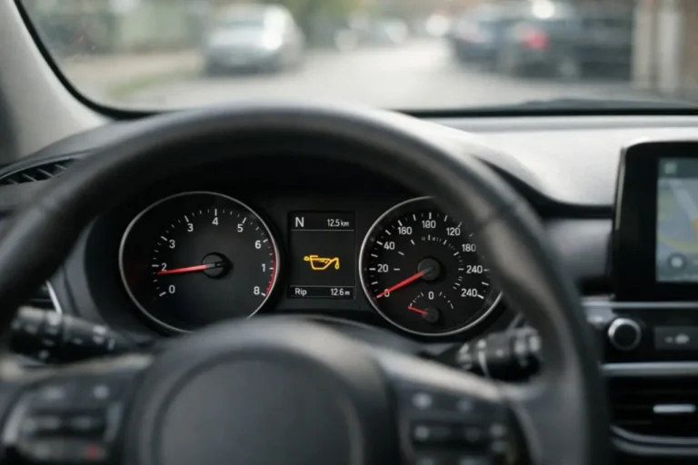 Żółta kontrolka oleju – ile można jechać?